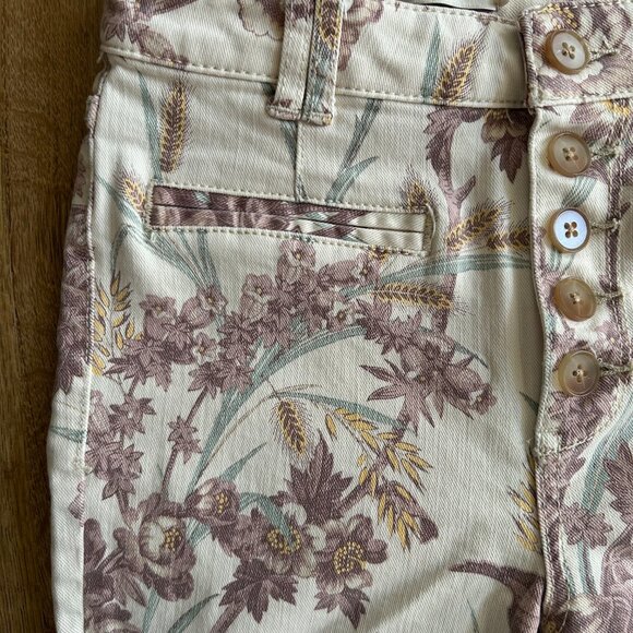 Anthropologie Vintage Style High Waisted Button Fly Bootcut Jeans Size 26 - Picture 6 of 13